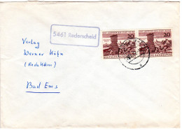 BRD 1962, Landpost Stpl. 5461 REDERSCHEID Auf Brief M. MeF 2x20 Pf. Mainz. - Storia Postale