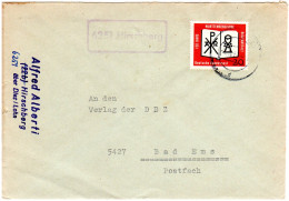 BRD 1962, Landpost Stpl. 6251 HIRSCHBERG Auf Brief M. 20 Pf. Bibelanstalt - Briefe U. Dokumente