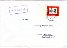 BRD 1963, Landpost Stpl. 7711 ACHDORF Auf Brief M. 20 Pf. Bibelanstalt - Collections