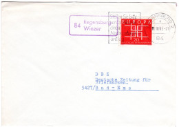 BRD 1963, Landpost Stpl. 84 REGENSBURG-WINZER Auf Brief M. 20 Pf.  - Colecciones