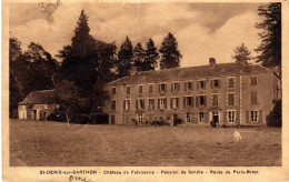 ORNE-Saint Denis Sur Sarton-Château De La Faiencerie-Pension De Famille-Route De Paris-Brest - Autres & Non Classés