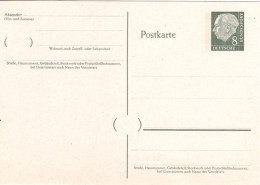 BRD P 36, Sauber Ungebr. 8 Pf. Heuss Ganzsache M. Phosphorstreifen - Storia Postale