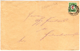 Bayern 1912, Helmbrechts Stations-L1 Auf Brief M. Bahnpost-K1 HMBR II MCHBG - Storia Postale