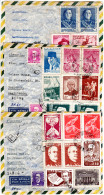 Brasilien 1957/59, 3 Luftpost Einschreiben Briefe  N. Deutschland - Cartas & Documentos