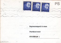 Schweden 1968, MeF 3x45 öre Auf Postformular Betr. Fehlendes Express Porto.  - Storia Postale