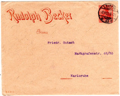 DR 1902, V. Leipzig  Gebr. 10 Pf. Germania Privatganzsache Brief Rudolph Becker - Covers & Documents