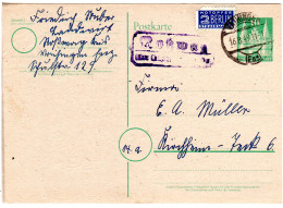 1949, Landpost Stpl. ROSSWAG über Vaihingen Auf 10 Pf. Ganzsache  - Collections