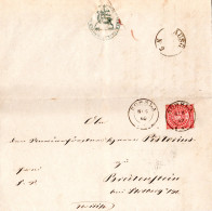 NDP 1869, Nachverwendeter Preussen-K2 ROSSLA Auf Brief M. 1 NGr. - Brieven En Documenten