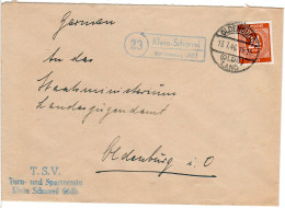 1946, Landpost Stpl. 23 KLEIN-SCHARREL über Oldenburg Auf Vereins Brief M. 24 Pf - Cartas & Documentos