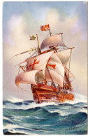 Santa Maria, Segelschiff Des Christoph Columbus 1492, Ungebr. Farb-AK - Autres & Non Classés