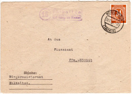 1946, Landpost Stpl. 16 EHLHALTEN über Königstein Auf Brief M. 24 Pf.  - Lettres & Documents