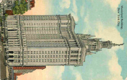 Etats Unis - New York City - Municipal Building - Colorisée - Correspondance - Immeubles - Architecture - CPA - Voyagée  - Andere & Zonder Classificatie
