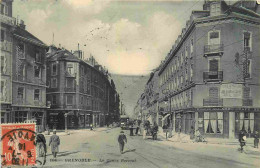 38 - Grenoble - Le Cours Berriat - Animée - Tramway - Correspondance - CPA - Oblitération Ronde De 1914 - Voir Scans Rec - Grenoble