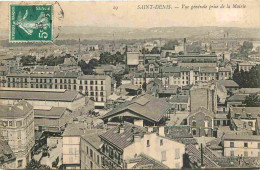 93 - Saint Denis - Vue Générale Prise De La Mairie - CPA - Oblitération Ronde De 1909 - Voir Scans Recto-Verso - Saint Denis