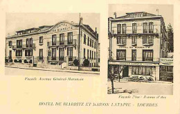 65 - Lourdes - Hotel De Biarritz Et Maison Latapie - Multivues - CPA - Voir Scans Recto-Verso - Lourdes