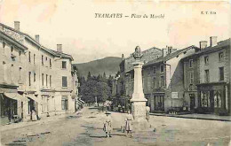 71 - Tramayes - Place Du Marché - Animée - CPA - Voir Scans Recto-Verso - Otros & Sin Clasificación