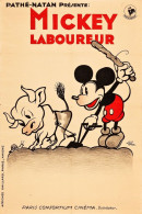 Cinema - Mickey Laboureur - Walt Disney - Dessin Animé - Affiche De Film - CPM - Carte Neuve - Voir Scans Recto-Verso - Affiches Sur Carte