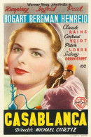Cinema - Casablanca - Humphrey Bogart - Ingrid Bergman - Illustration Vintage - Affiche De Film - CPM - Carte Neuve - Vo - Manifesti Su Carta