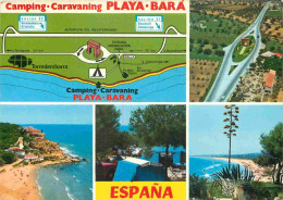 Espagne - Espana - Cataluna - Roda De Bara - Camping Playa Bara - Multivues - Carte Géographique - CPM - Voir Scans Rect - Tarragona
