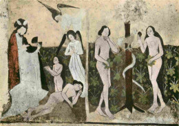 86 - Jouhet - Fresque De La Chapelle - La Création Et La Faute D'Adam Et Eve - Art Peinture Religieuse - Mention Photogr - Other & Unclassified