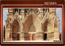 51 - Reims - Cathédrale Notre Dame - Portails De La Façade - CPM - Carte Neuve - Voir Scans Recto-Verso - Reims