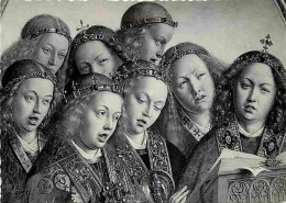 Art - Peinture Religieuse - Van Eyck - Anges Chanteurs - L'Agneau Mystique - Gand - St Bavon - CPM - Voir Scans Recto-Ve - Paintings, Stained Glasses & Statues