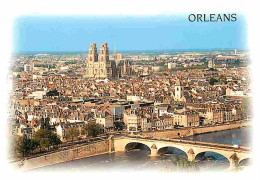 45 - Orléans - Vue Générale Aérienne - Le Pont Royal Sur La Loire - La Cathédrale Sainte Croix - CPM - Voir Scans Recto- - Orleans