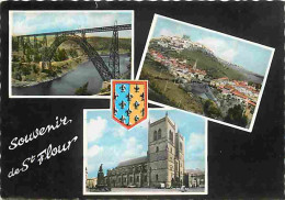 15 - Saint Flour - Multivues - Automobiles - Blasons - Flamme Postale - CPM - Voir Scans Recto-Verso - Saint Flour