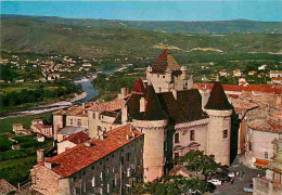 07 - Aubenas - Le Château Féodal (Monument Historique) Et La Vallée De L'Ardèche - CPM - Voir Scans Recto-Verso - Aubenas