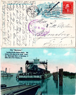USA, The Mastodon Pacific Railway Barge, 1916 Gebr. Eisenbahn Farb-AK - Other & Unclassified