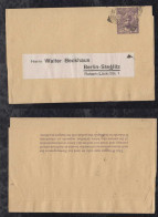 Zanzibar 1927 Stationery Wrapper 6c To BERLIN Germany - Zanzibar (...-1963)
