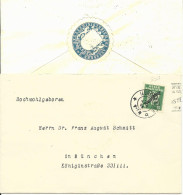 DR 1925, 5 Pf. Dienst Auf Brief V. München M. Rs. Ministerium Verschluss Siegel - Dienstzegels