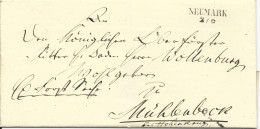 Preussen, L2 NEUMARK Klar Auf Gesiegeltem Brief N. Mühlenbeck B. Hohenkrug - Vorphilatelie