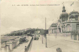 76 - Le Havre - Le Casino Marie Christine Et Le Boulevard Albert 1er - Animée - CPA - Voir Scans Recto-Verso - Non Classés