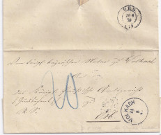 Bayern 1879, K1 Volkach Auf Porto Brief N. ORB, Ehemals Bayer. Postort! . #1704 - Covers & Documents