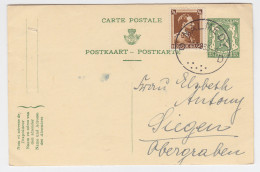 Belgien 1938, Malmedy D, Ganzsache M. Zusatzfrankatur N. Deutschland. #2325 - Autres & Non Classés
