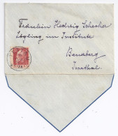 Bayern 1912, Tettau, Klar Auf Kl. Präge Zier Brief M. 10 Pf. N. Beuerberg. #1711 - Storia Postale