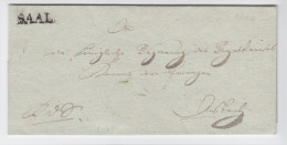 Bayern, L1 SAAL Auf Brief N. Ansbach. #1875 - Brieven En Documenten