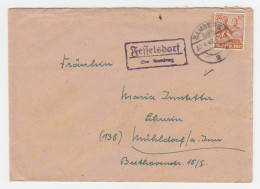 1948, Fesselsdorf über Bamberg, Landpost Stpl. Auf  Brief M. 24 Pf. #1233 - Lettres & Documents