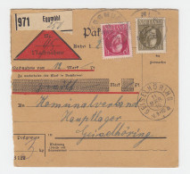 Bayern 1917, 10-40 Pf. Auf Nachnahme Paketkarte V. Eggmühl N. Geiselhöring #2793 - Brieven En Documenten