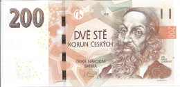 Czech Republic 200 Kc Banknote Comenius 2018 - República Checa