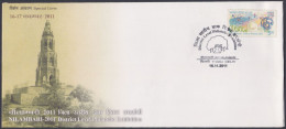 Inde India 2011 Special Cover Nilambari Stamp Exhibition, Mutiny Memorial, Delhi, 1857 Independence, Pictorial Postmark - Briefe U. Dokumente