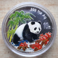 China, Panda 1997 Colourized - 1 Oz. Pure Silver - Chine