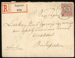 PAPKESZI 1898. Nice Old Cover 15Kr - Covers & Documents