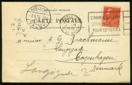 Br France, Paris 1932 Postcard > Denmark #bel-1065 - Covers & Documents
