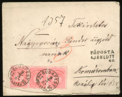 BUDAPEST 1882. Nice Registered Cover To Komárom - Brieven En Documenten