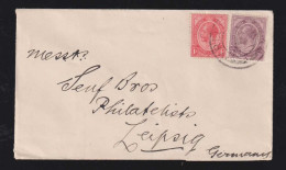 South Africa 1923 Cover 1d + 2d  VREDE X LEIPZIG Germany - Cartas
