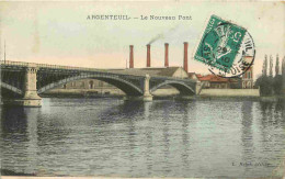 95 - Argenteuil - Le Nouveau Pont - Colorisée - CPA - Oblitération Ronde De 1910 - Voir Scans Recto-Verso - Argenteuil