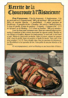 Recettes De Cuisine - Choucroute Alsacienne - Choucroute Alsacienne - Gastronomie - CPM - Voir Scans Recto-Verso - Recetas De Cocina