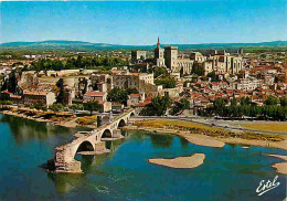 84 - Avignon - Le Rhone Et Les Ruines Du Pont Saint Bénézet - Rocher Des Doms - Notre Dame Des Doms - Le Palais Des Pape - Avignon